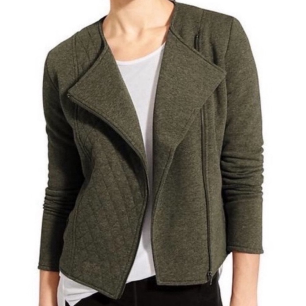 Athleta Belvedere Moto Jacket in green